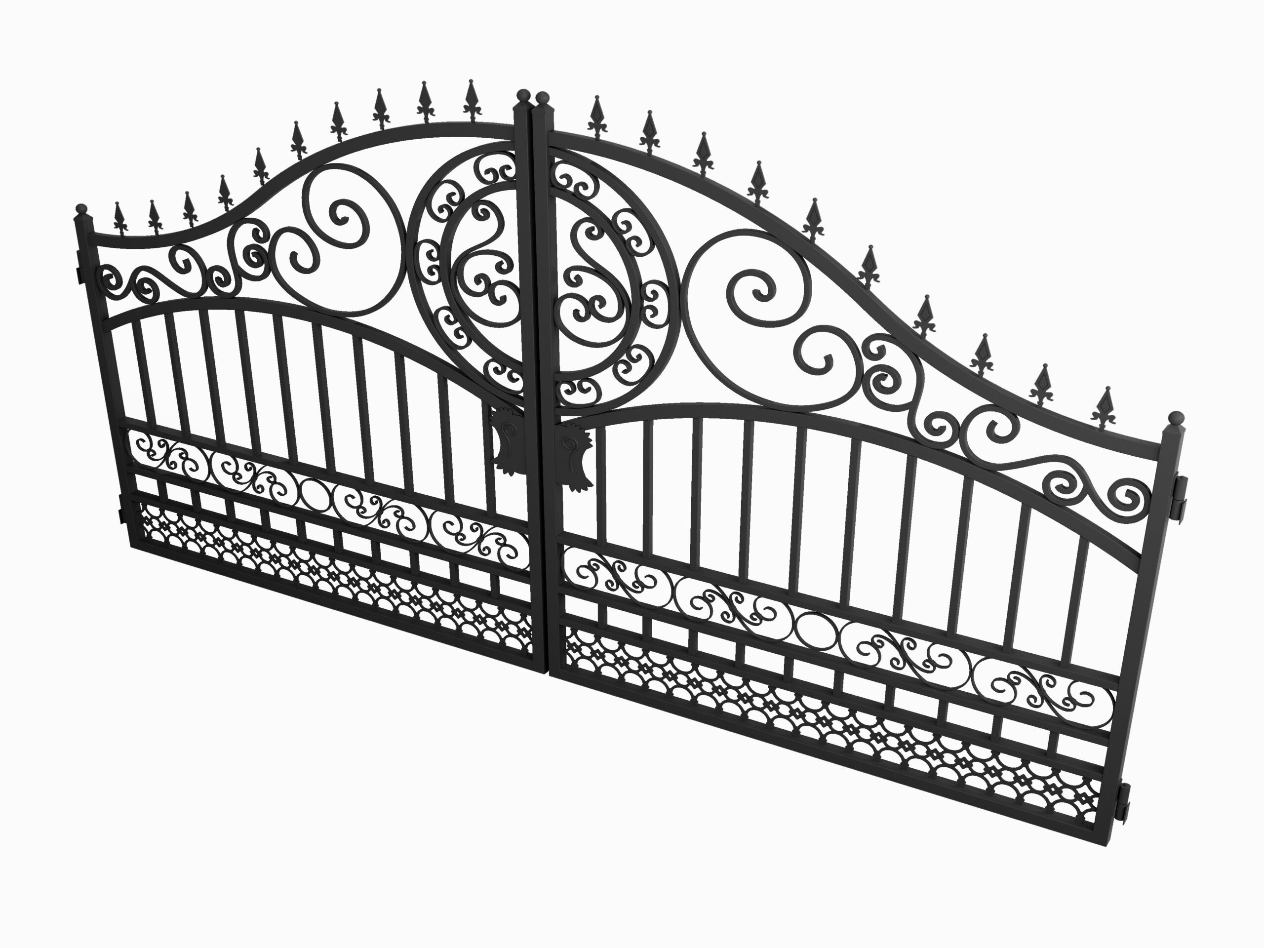 Outdoor Wrought Iron Gate - Image 3