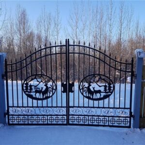 Decorative Wrought Iron Electric Gate