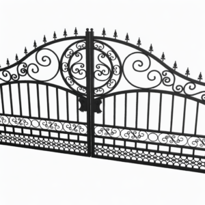 Outdoor Wrought Iron Gate