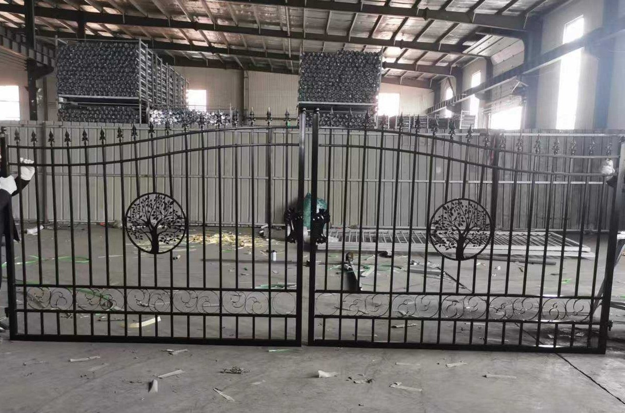 16FT 20FT Swing Wrought Iron Driveway Gate - Image 3