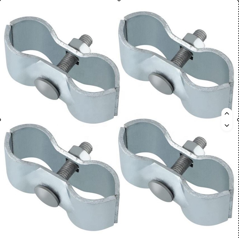 Galvanized Chain Link Fence Panel Clamps 1-3/8'' - Image 2